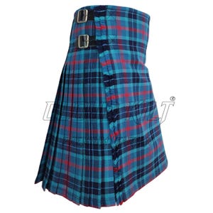Lochness Tartan Kilt, Traditional Scottish 8 Yard Men&#39;s Kilt, Premium Quality 16oz Acrylic Tartan Fabric, Perfect For All Highland Festivals