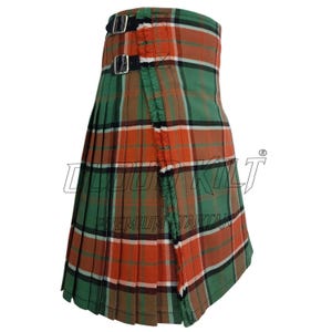 Pollock Ancient Tartan Kilt: 8-Yard Scottish Wear for Men, Traditional Formal Events