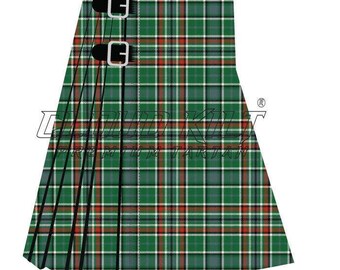 Ancient Tartan Dress - Handmade 8 Yard Kilt - Classic Knife Pleats, Leather Straps, Custom Made for Highland Games