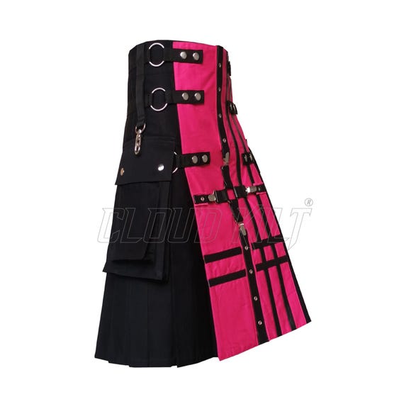 Stylish Fashion Traditional Scottish Kilt for Men With Multi Front 