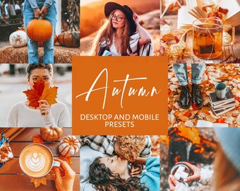 5 Lightroom Presets | Autumn Instagram Presets | Rich, Warm, Fall Preset Bundle for Lightroom Desktop & Mobile