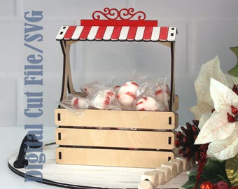 Base intercambiable para cajas, soporte para cajas, bandeja escalonada, estilo rústico/campestre, descarga digital, material de 3 mm (1/8").