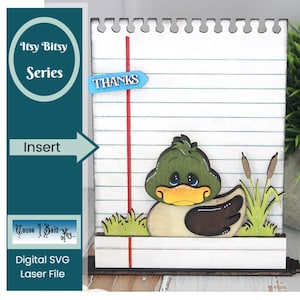 Inserto de pato intercambiable, decoración del hogar, bandeja escalonada, estilo rústico, descarga digital, material de 3 mm (1/8&quot;)