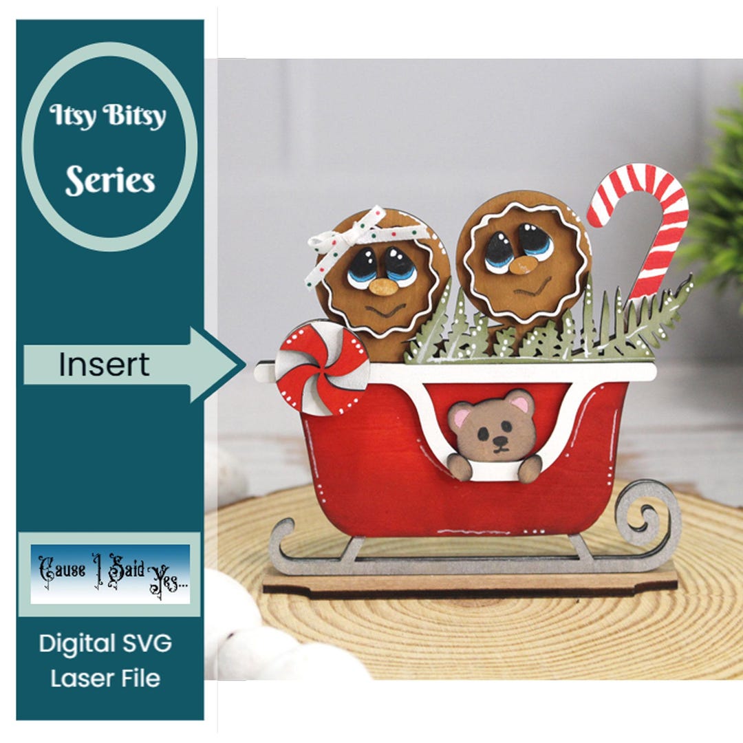 Interchangeable Gingerbread Insert, Shelf Sitter, Tiered Tray Decor ...