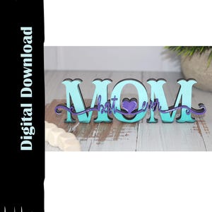 Placa de "Melhor Mãe de Todos os Tempos", Chapéu de Cowboy Pendurado, Suporte de Prateleira, Download Digital, Preparado para Laser para 1/8 de polegada, madeira de 3 mm, SVG.