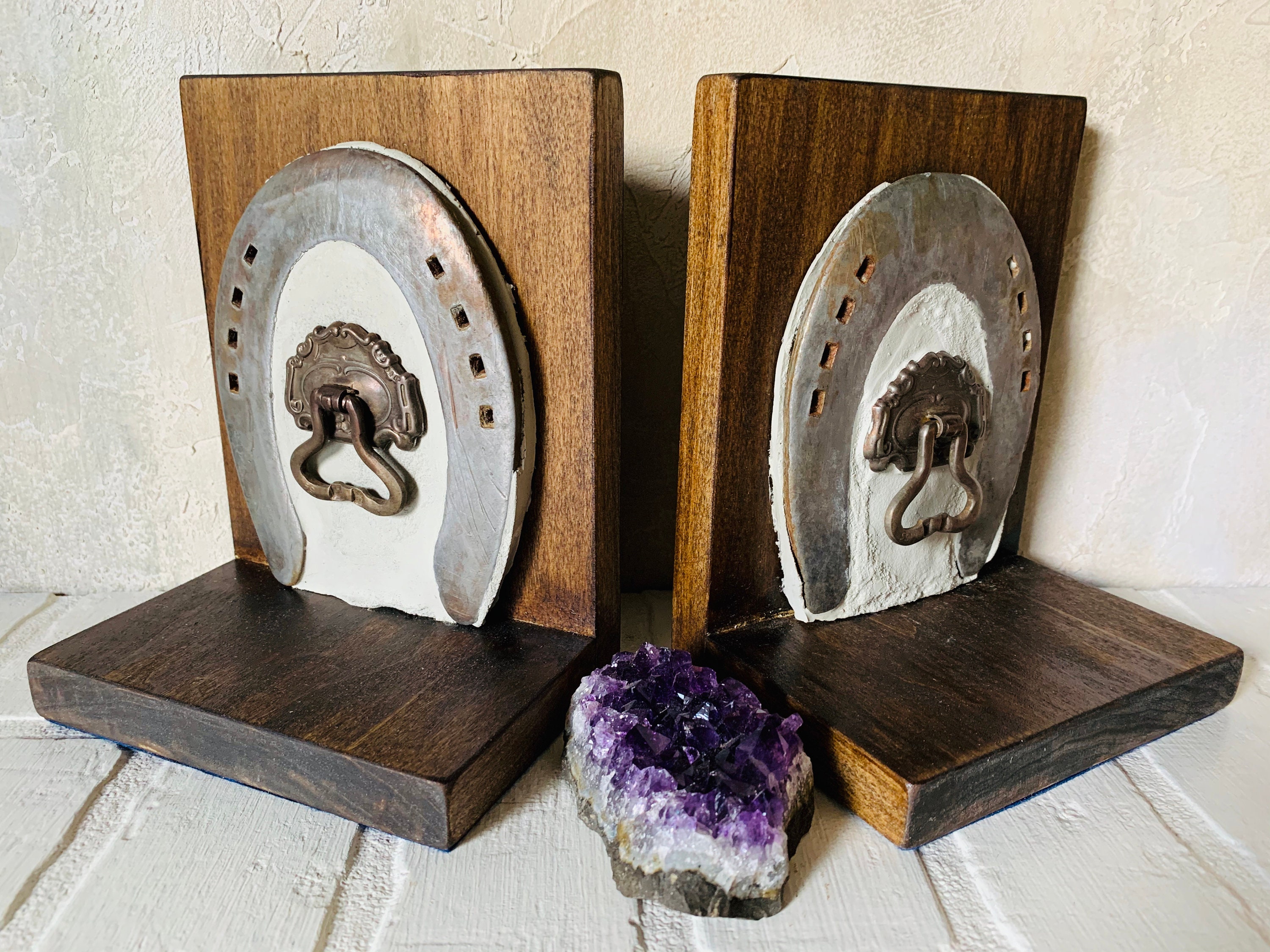 Fairy Door Bookends with Uruguayan Amethyst Etsy