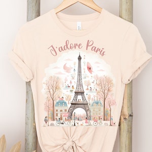 J&#39;adore Paris T-shirt, Jadore Paris, Paris Eiffel Tower Shirt, Travel To Paris Shirt, Parisien Gift,  Paris France T Shirt, Jadore Paris