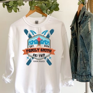 Ski Sweatshirt Vintage Ski Sweater Ski Gift For Skiier Apres Ski Sweater Skiing Sweatshirt Ski Hoodie Ski Trip 2024 Ski Club Sweatshirt
