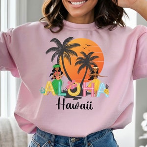 Hawaii Sweatshirt, Aloha Hawaiian, Hawaii Crewneck Sweatshirt, Hawaii Sweatshirt Women, Hawaiian gift for her, Hawaii Travel Sweatshirt