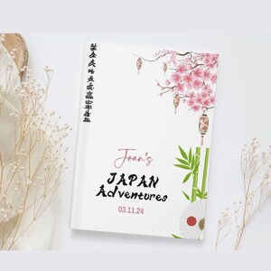Japan Travel Journal Japan Gift Custom Japan Vacation Notebook Trip to Japan Adventure Journal Traveling Journal Custom Pretty Journal Gift