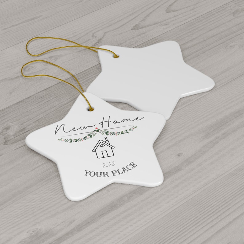 New Home Ornament, Personalized New Home Ornament, New Home Christmas Gift, Christmas Gift, Christmas Tree Decor Ornament, New Home Gift image 6