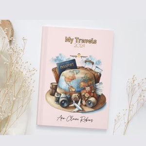 Travel Journal Women Personalized Journal For Travelers Gift Travel Gift Keepsake Travel Adventure Book with Message Travel Gift for Women
