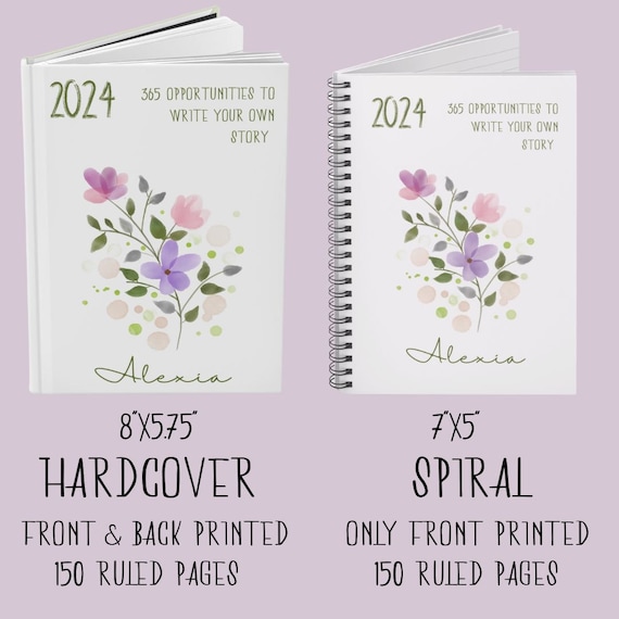 Personalized 2024 Journal New Year Resolutions Journal 2024 