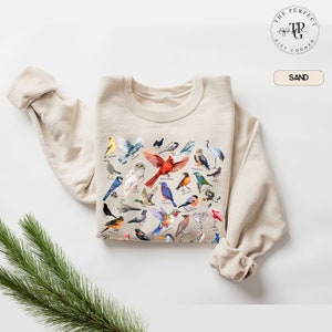 Bird Watching Gift Bird Nerd Sweatshirt Bird Lover Gift Birdwatcher Sweatshirt Bird Gift for Bird Lover Bird Species Bird Sweater for Women