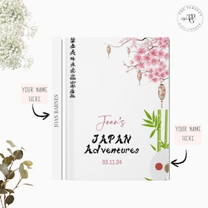 Japan Travel Journal Japan Gift Custom Japan Vacation Notebook Trip to Japan Adventure Journal Traveling Journal Custom Pretty Journal Gift
