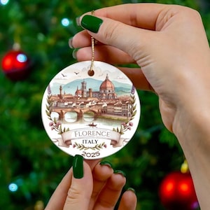 Florence Ornament Florence Italy Ornament Florence Christmas Ornament Italy Christmas Ornament Italian Ornament Italy Honeymoon Gift Italy