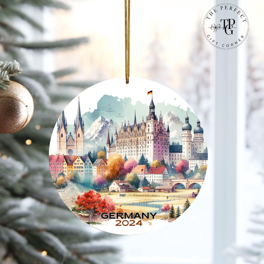 Germany Ornament Personalized Germany Christmas Ornament Germany Travel