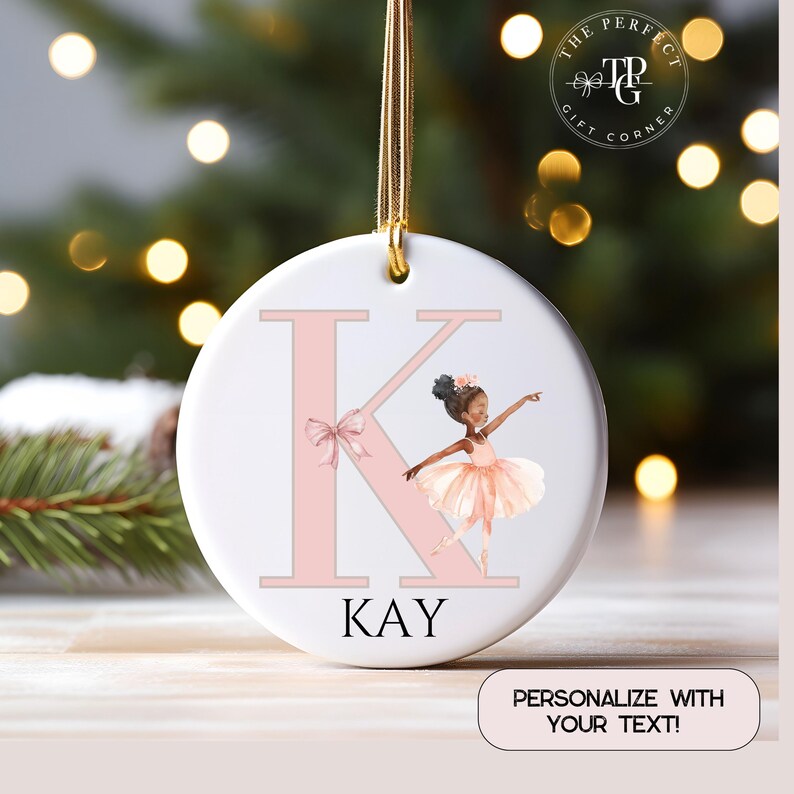 Ballerina Ornament Little Girl Gift Dance Ornament Ballet Ornament Girl