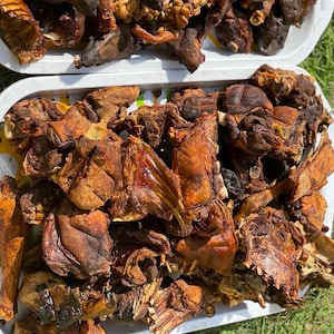 Nigeria Oven Grilled Ram Meat with skin (agemawo) 10 large yummy spiced pieces