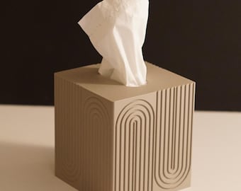 Modern 3D Printed Tissue Box Cover: Minimalist Home Decor
