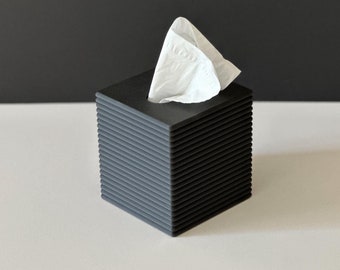 3D Printed Tissue Box Cover: Minimalist Geometric Decor