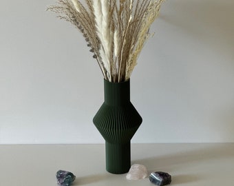 NŒUD | Vase sec de luxe | Vase à fleurs imprimé en 3D | Vase à fleurs sèches biodégradable | Vase écologique | Vase minimaliste