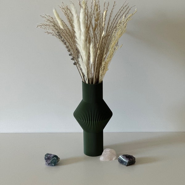 STL FILE - NODE Luxury Dry Vase 3D Printed Flower Vase Biodegradable Dry Flower Vase Eco-Friendly Vase Minimalist Vase