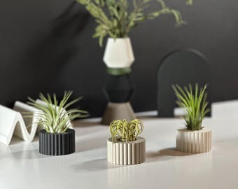 Archivo STL del juego de macetas de aire retro: archivo para impresora 3D