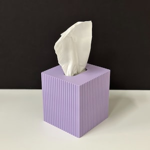 RETRO TISSUE | Minimalist 3D Printed Decorative Tissue Box Cover | Tissue Box Cover | Luxury Tissue Box Cover