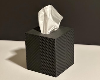Modern 3D Printed Tissue Box Cover: Minimalist Home Decor