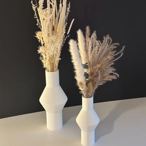 NODE Large and Medium Luxury Dry Vase 3D Printed Flower Vase Eco-Friendly Biodegradable Dry Flower Vase Eco-Friendly Vase Minimalist Vase
