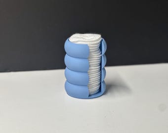 Ringstack Bubble Design Cotton Round Container Housewarming Gift Bathroom Organizer Make Up Container