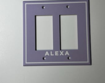 Light Switch Cover Custom Dual Gang w/ Face Plate Screws Custom