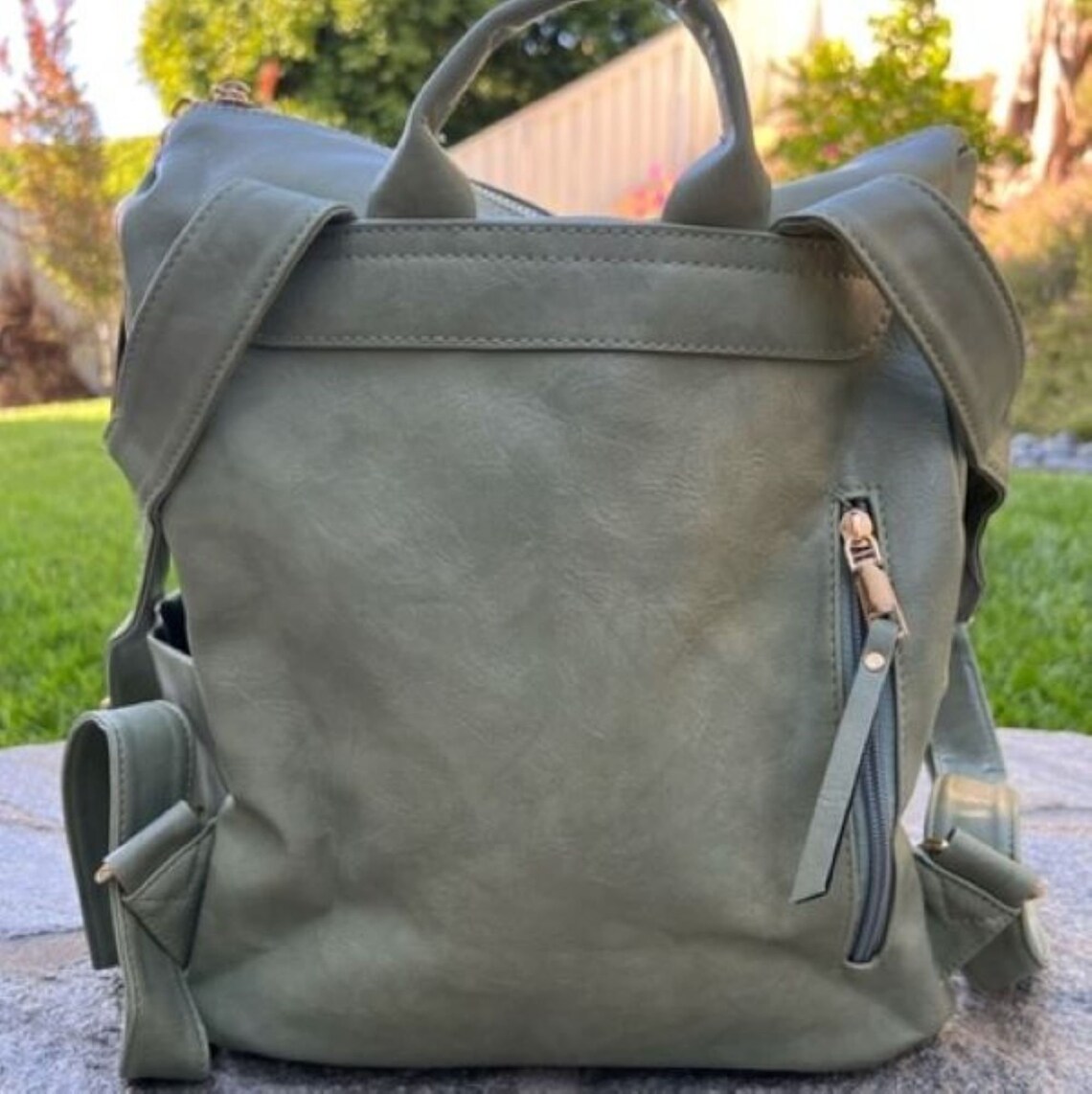 White Backpack Purse Convertible Backpack Purse Guitar Etsy