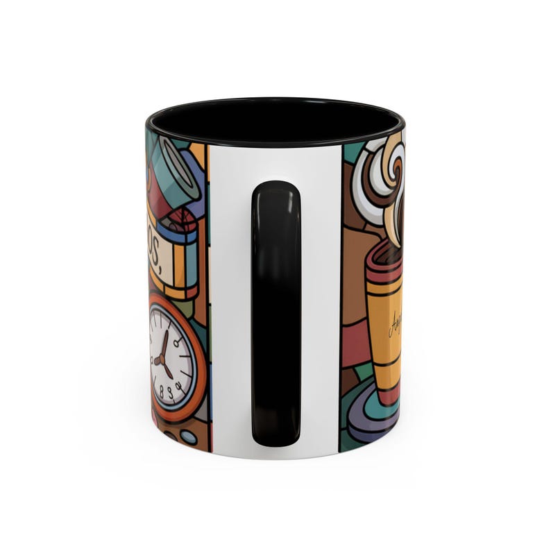 Personalized Funny Mom Mug, Stained Glass Coffee Cup, I Run On Coffee Chaos And Questionable Parenting Choices, Mom Humor Gift afbeelding 13