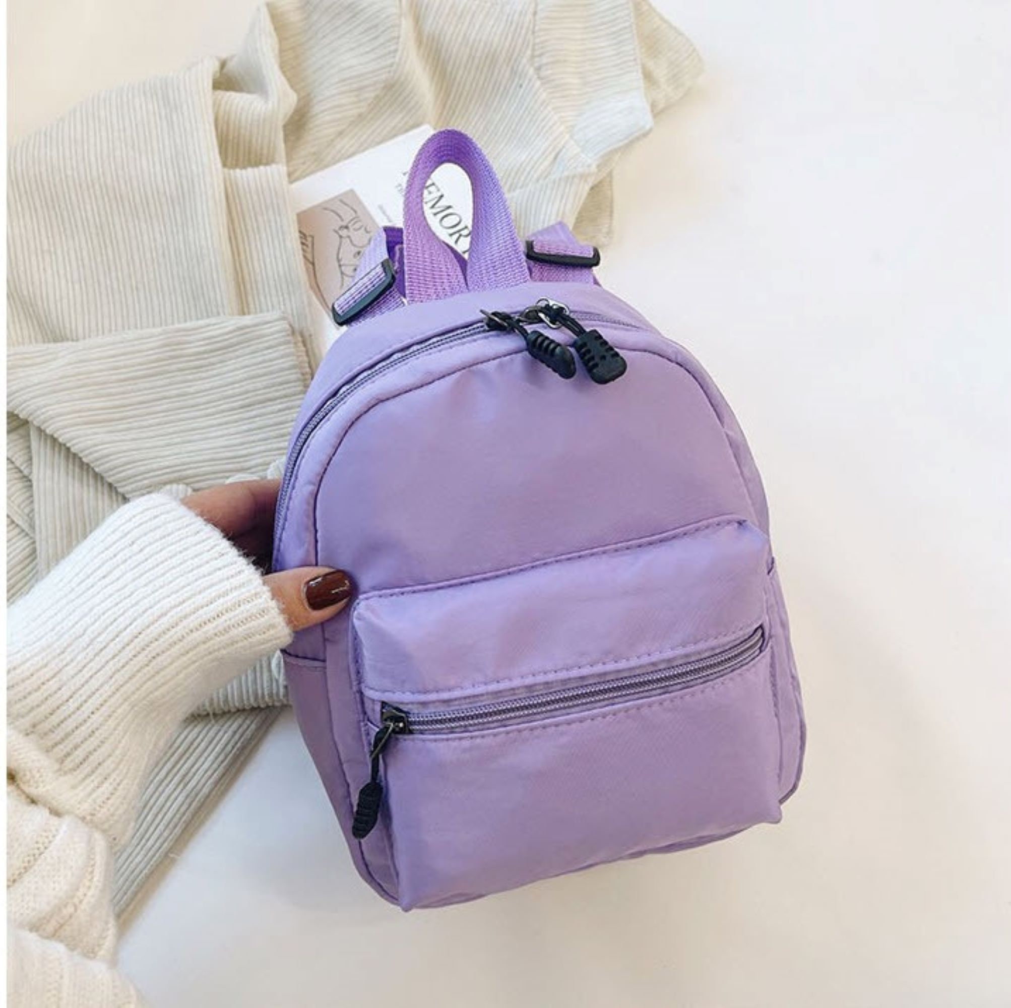 Light purple mini backpack Clearance