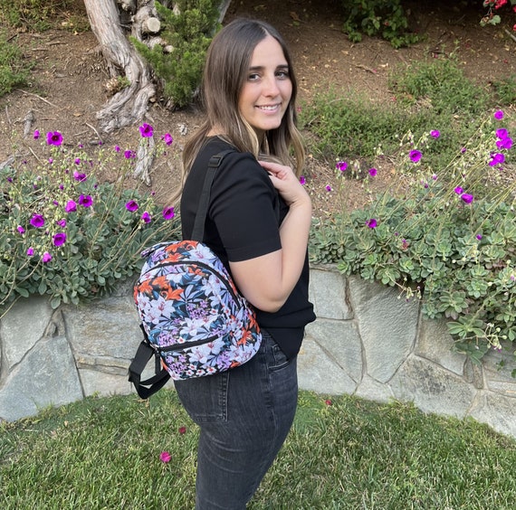Mini Floral Bag Mini Backpack Purse Small Lightweight 