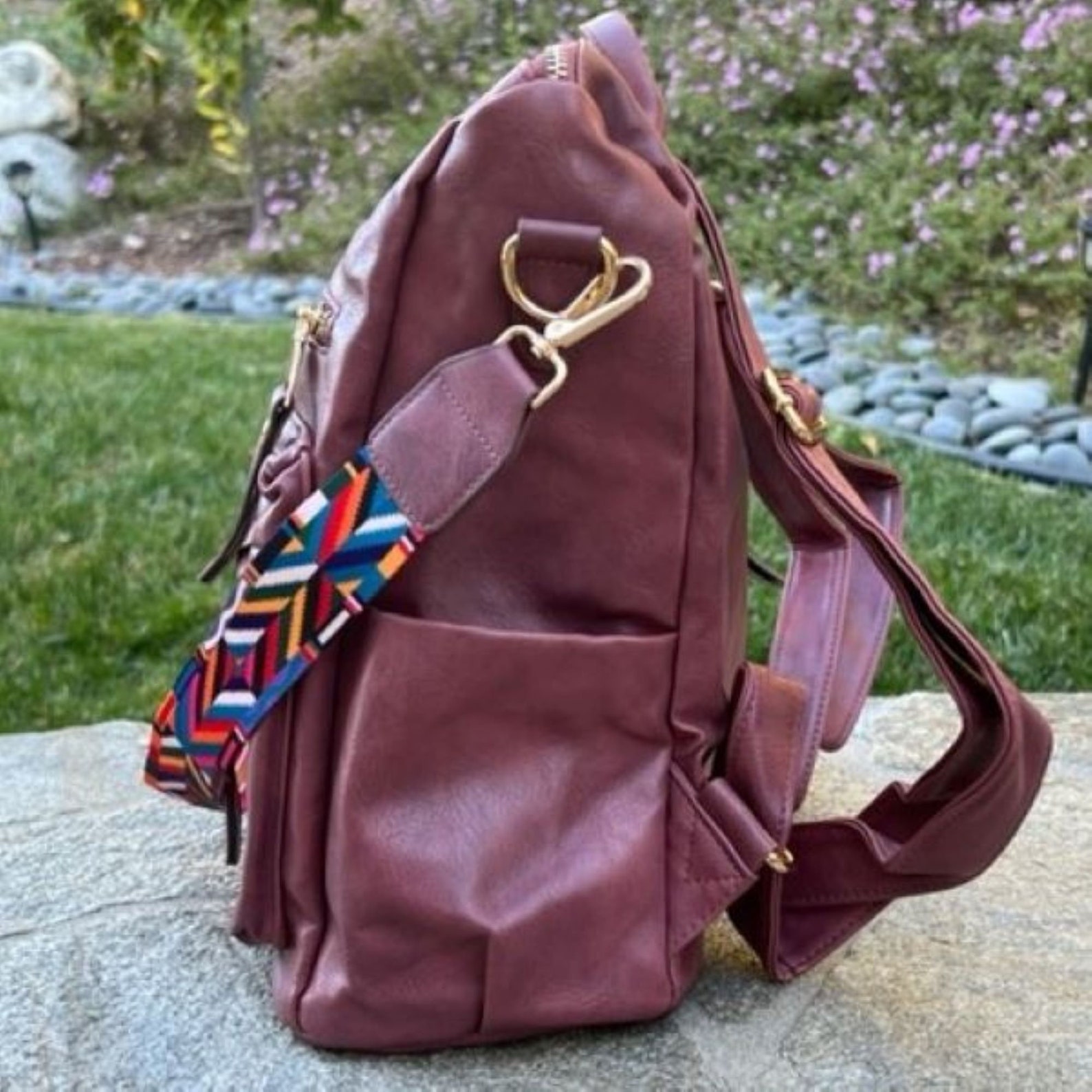 White Backpack Purse Convertible Backpack Purse Guitar Etsy