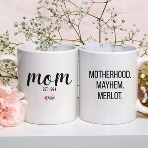 Personalized Mom Mug with Kids Names, New Mom Gift, First Mothers Day Mug, Baby Shower Gift for Mom, Custom Coffee Mug, Mom Birthday Gift