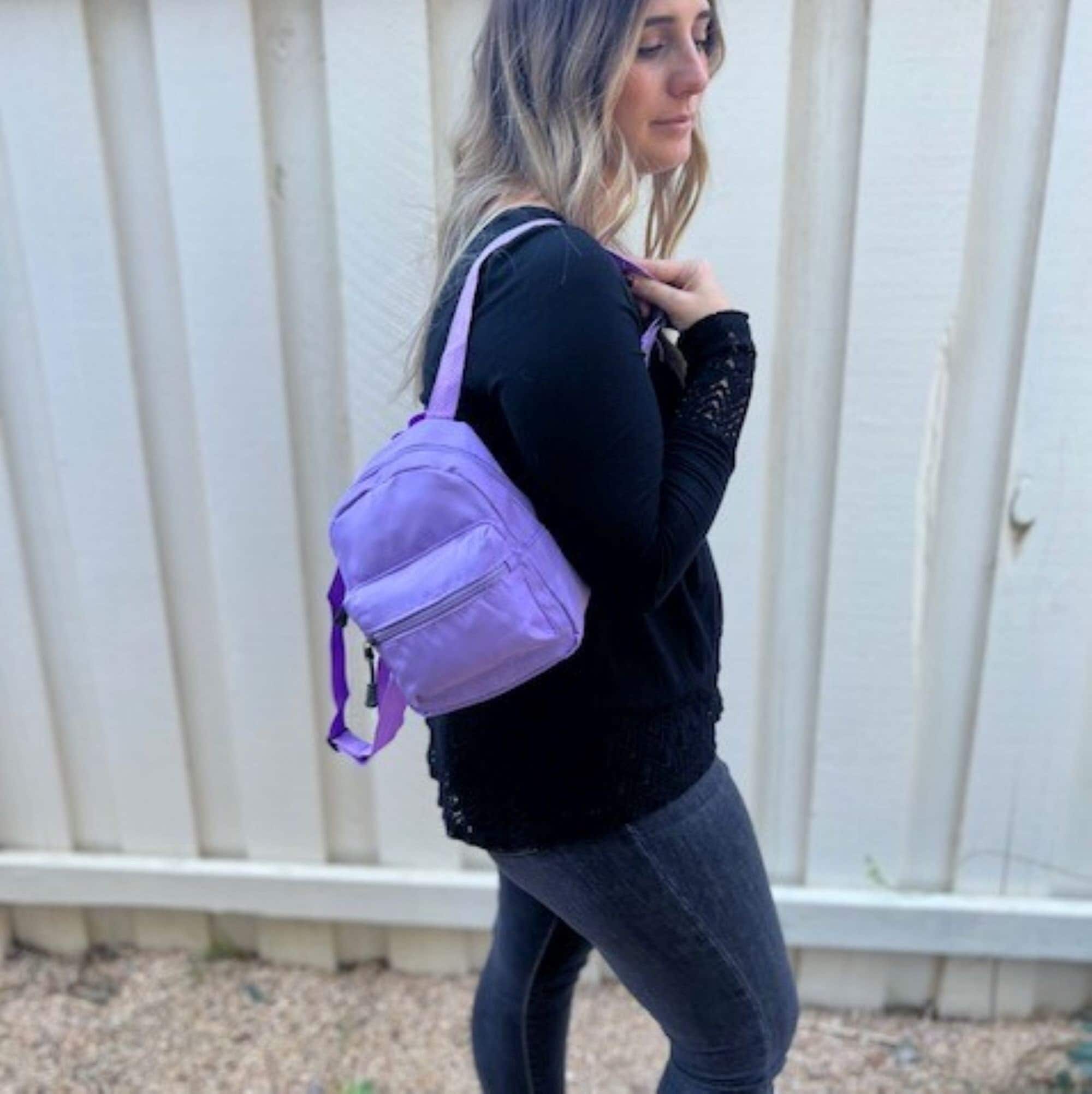 Blue and purple backpack hotsell