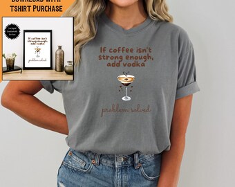 Espresso Martini, Espresso Martini Gift, Espresso Martini Shirt, Martini Shirt, Bartender Shirt, Comfort Colors, Girls Night Out, Tini Time