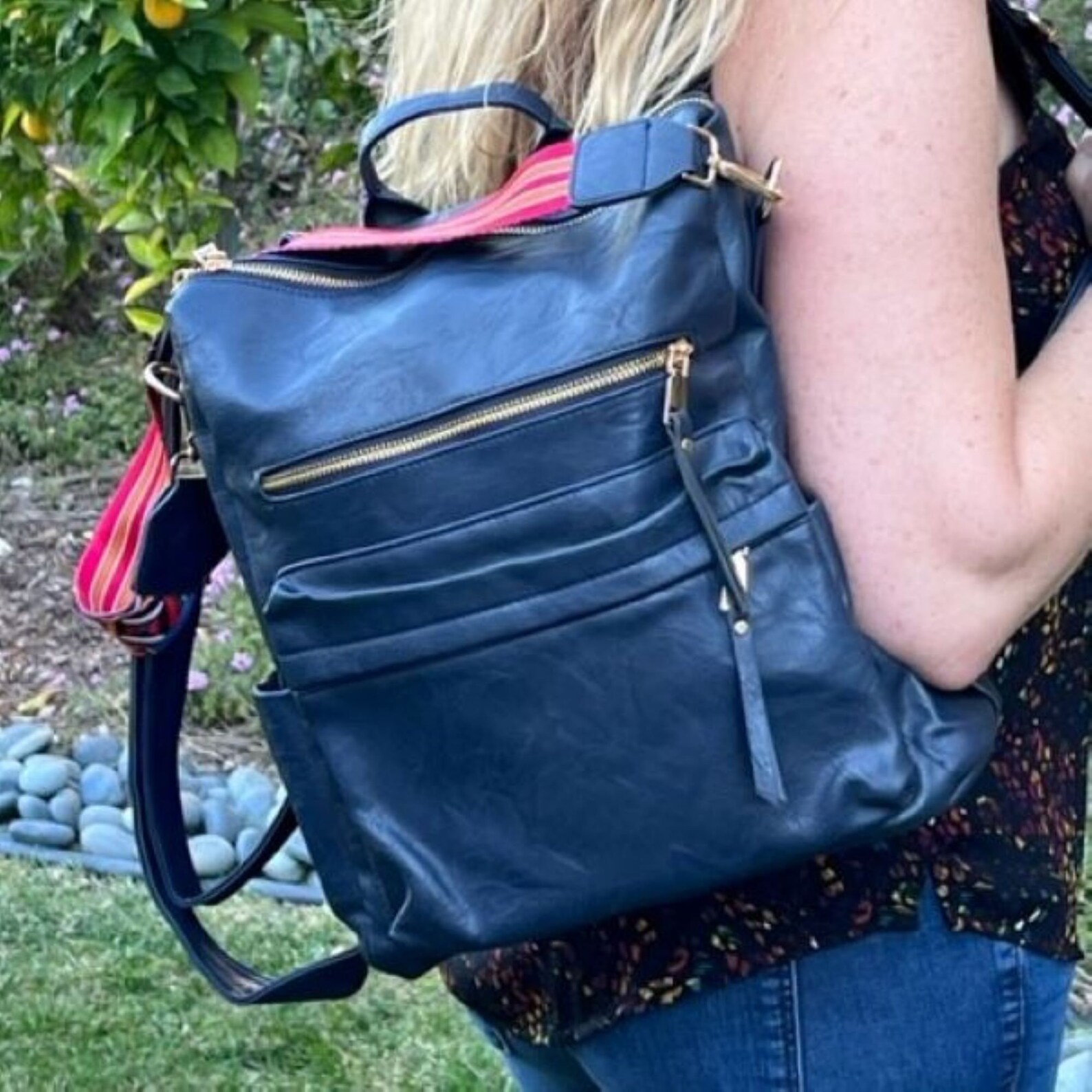 White Backpack Purse Convertible Backpack Purse Guitar Etsy