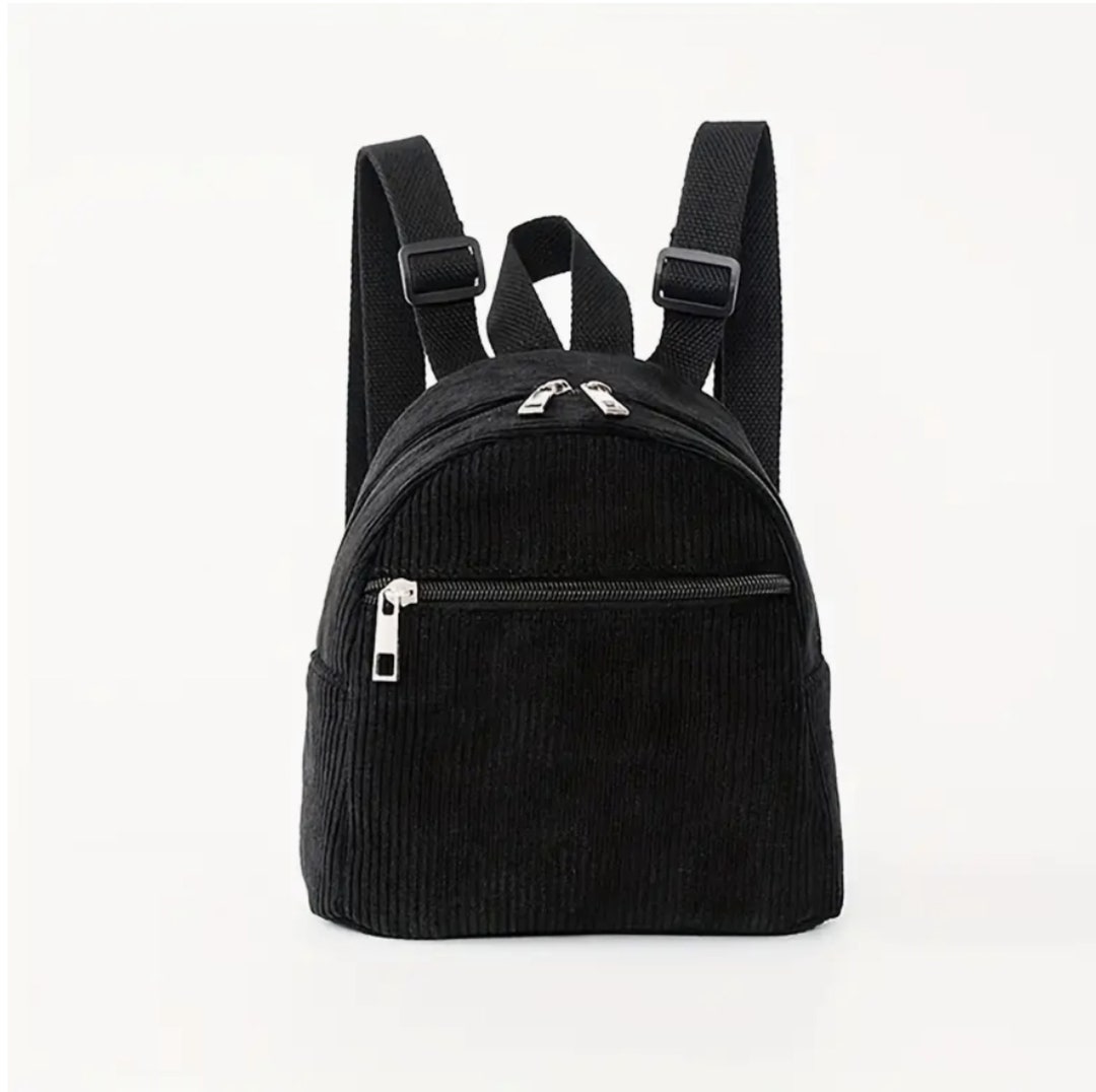 Black Mini Backpack Mini Backpack Purse Small Black Etsy