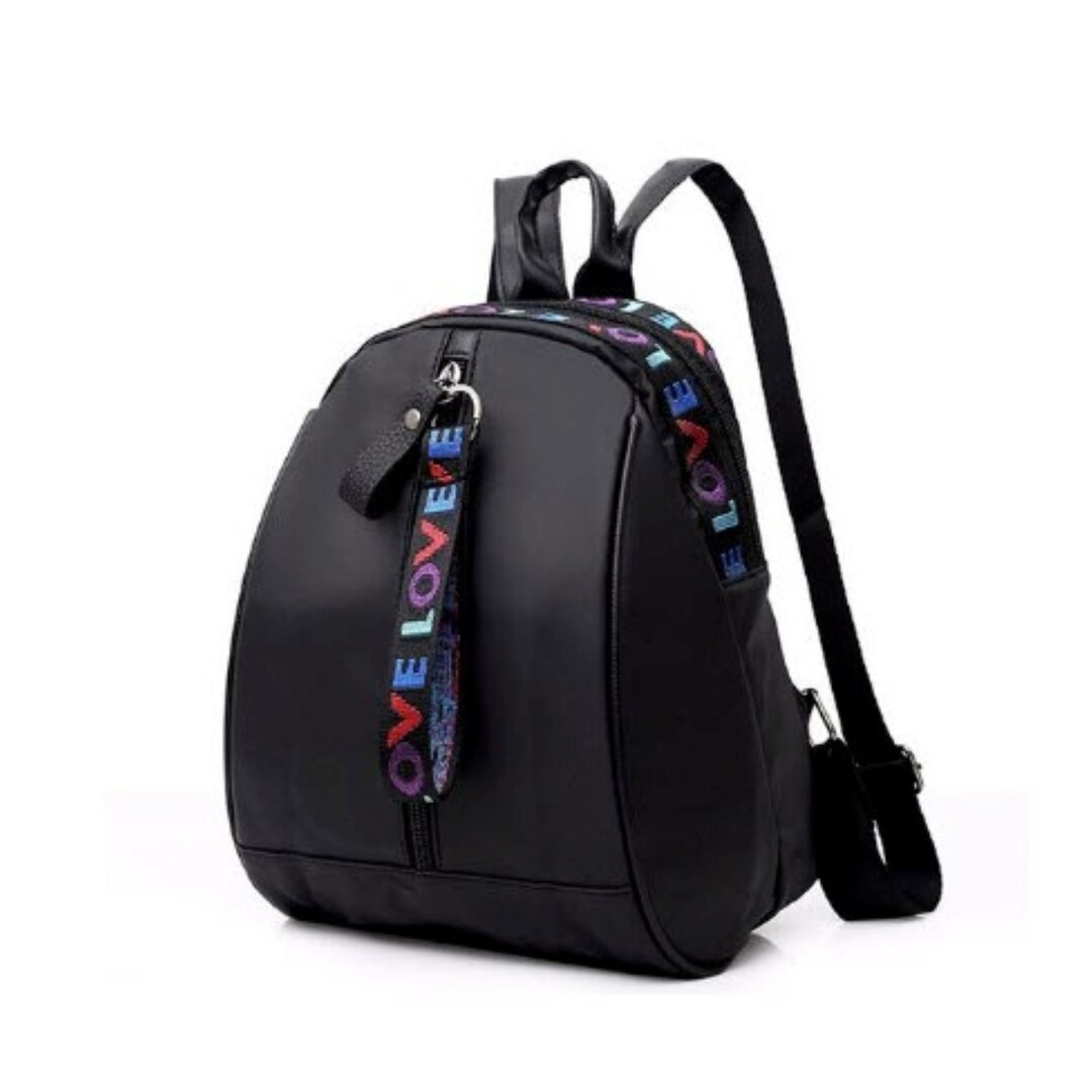 Mini Black Backpack Cute Black Backpack Essentials Etsy