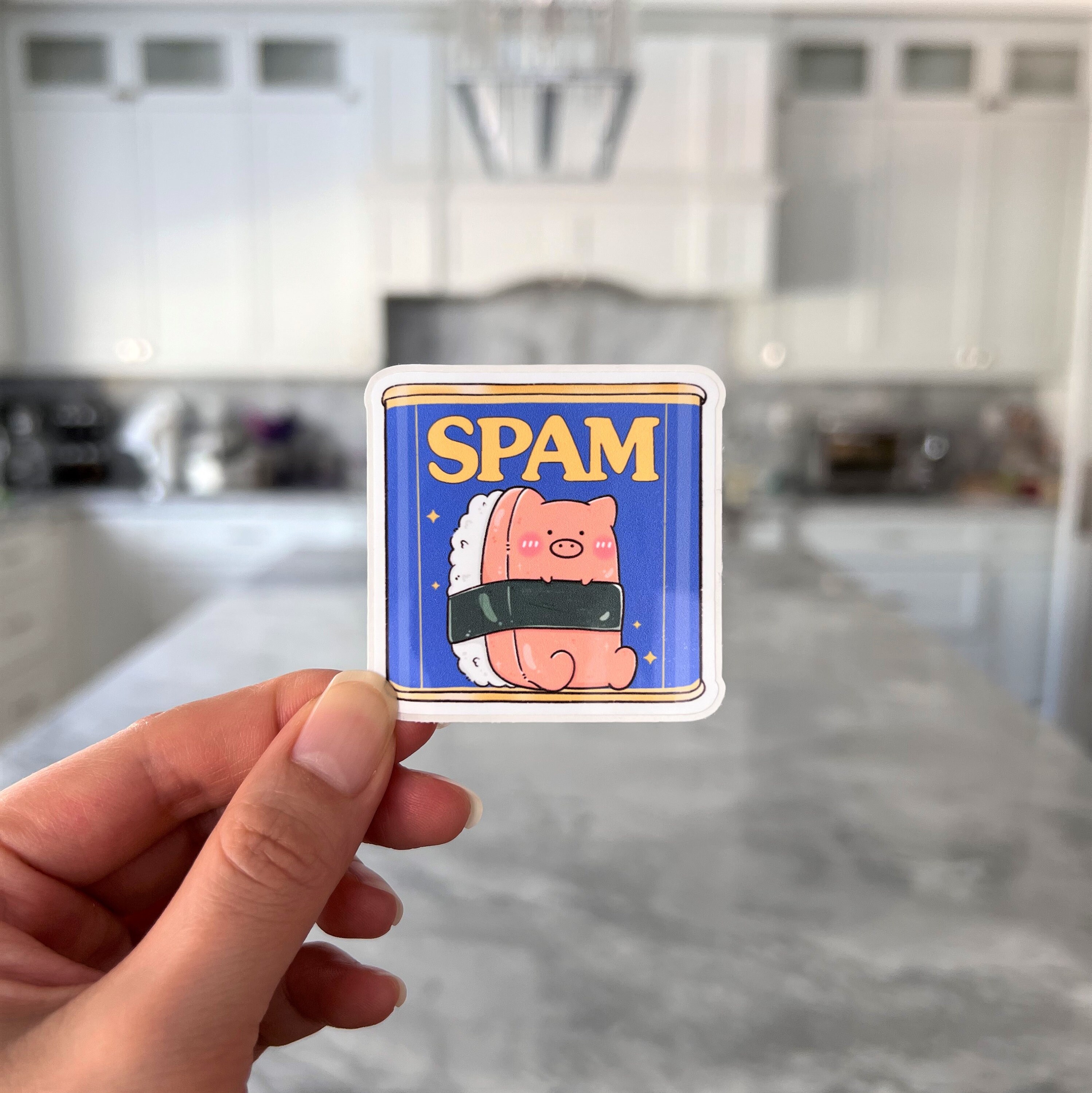 Sticker Spam Computer Cute Spam Stickers | Musubi Sushi | Asian Food | Kawaii Food Sticker ...