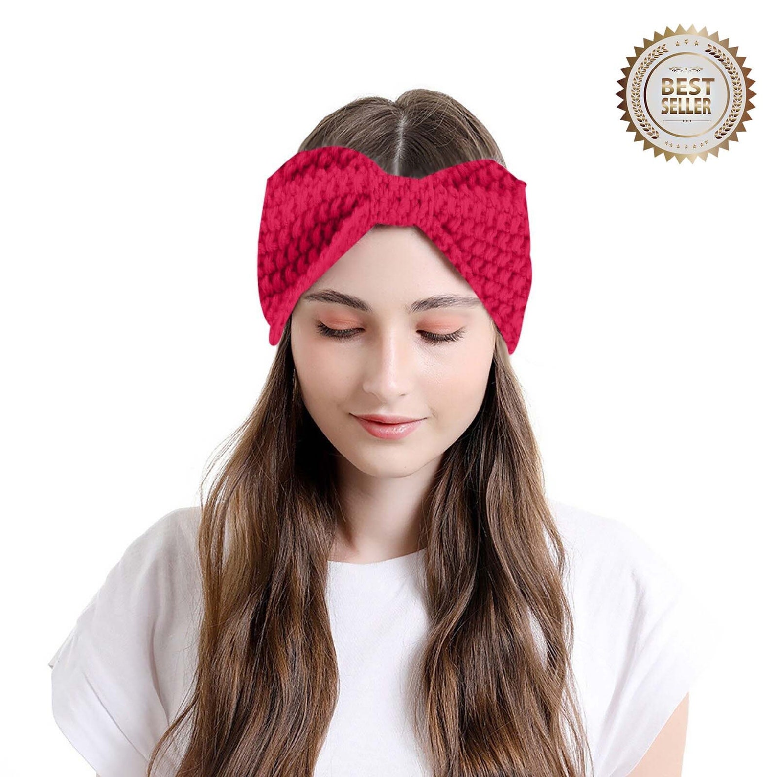 Headband Wool Polyester Bowknot Hair Band Solid Winter 20x11cm Etsy