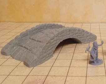 Modell "einfache mittelalterliche Steinbrücke" 28mm Maßstab (Fantasy, Rollenspiel, Tabletop, Typ:Bridge/MTS01)