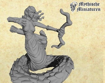 Medusa mit Bogen / Pose A (Fantasy Miniatur, Rollenspiel, Tabletop)