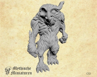 Undead Owl Bear (fantasy miniature, role-playing game, tabletop)