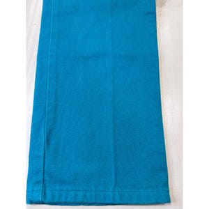 Wrangler 13MWNAM Teal Blue High Rise Straight Leg Jeans USA Women's 16x34 Rodeo image 14